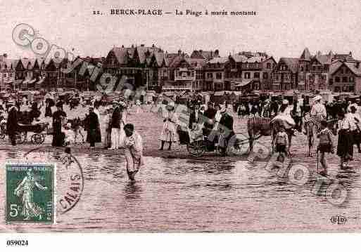 Ville de BERCK, carte postale ancienne