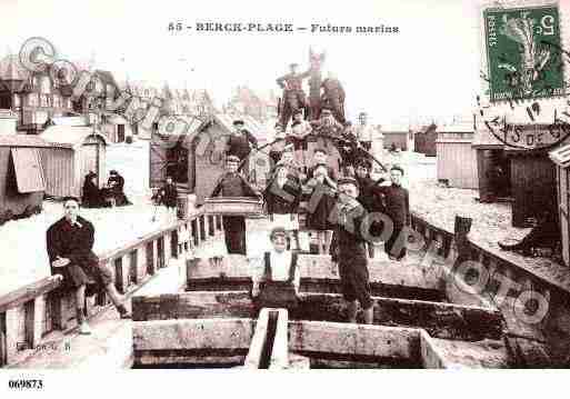 Ville de BERCK, carte postale ancienne