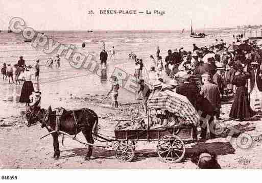 Ville de BERCK, carte postale ancienne