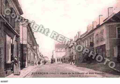 Ville de BUZANCAIS, carte postale ancienne