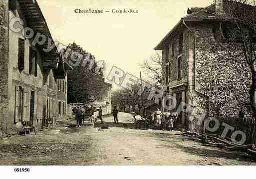 Ville de CHANTESSE, carte postale ancienne