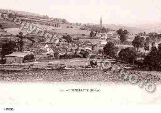 Ville de CHENELETTE, carte postale ancienne