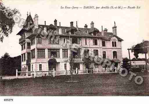 Ville de DAGNY, carte postale ancienne