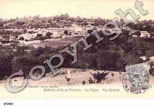 Ville de EGUILLES, carte postale ancienne