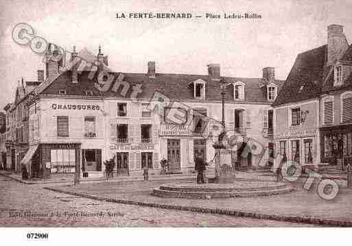 Ville de FERTEBERNARD(LA), carte postale ancienne