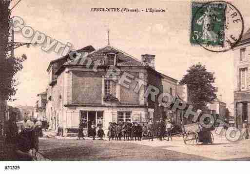 Ville de LENCLOITRE, carte postale ancienne