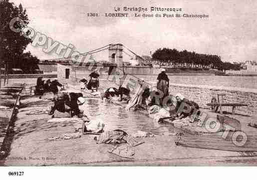 Ville de LORIENT, carte postale ancienne