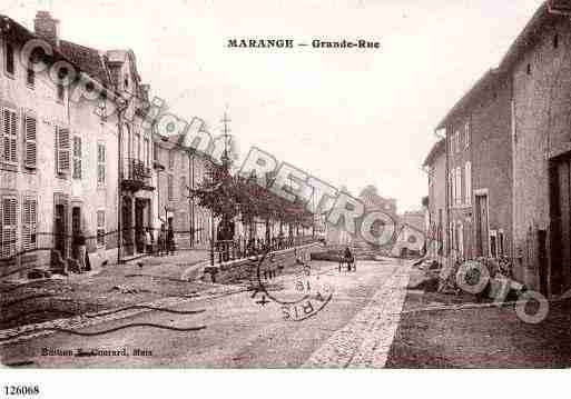 Ville de MARANGESILVANGE, carte postale ancienne