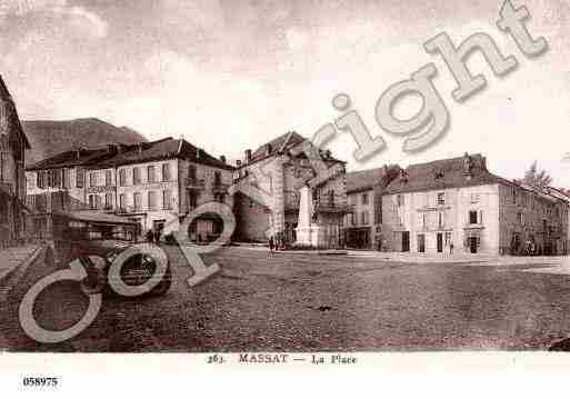 Ville de MASSAT, carte postale ancienne