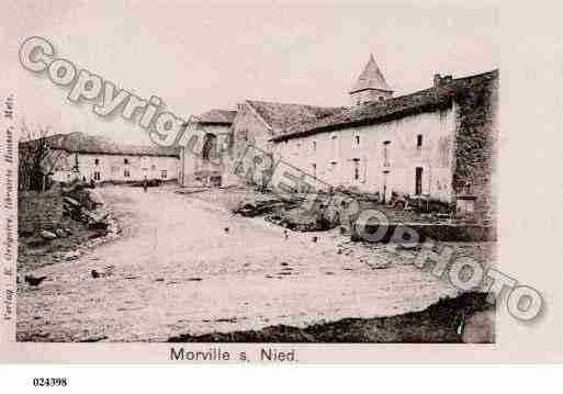 Ville de MORVILLESURNIED, carte postale ancienne