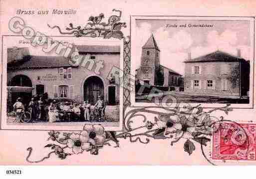 Ville de MORVILLESURNIED, carte postale ancienne