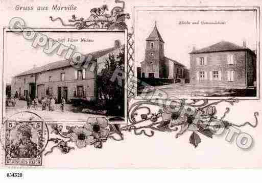 Ville de MORVILLESURNIED, carte postale ancienne