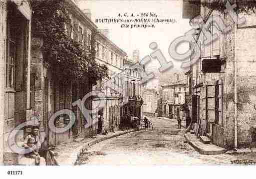 Ville de MOUTHIERSSURBOEME, carte postale ancienne