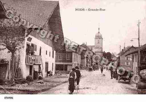 Ville de NODS, carte postale ancienne