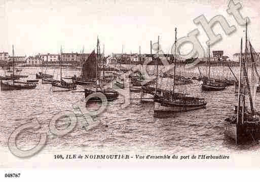 Ville de NOIRMOUTIERENL'ILE, carte postale ancienne