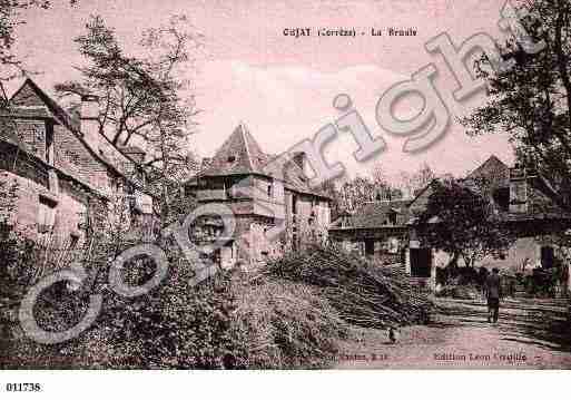 Ville de OBJAT, carte postale ancienne