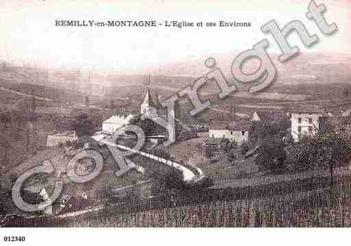 Ville de REMILLYENMONTAGNE, carte postale ancienne