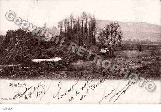 Ville de ROMBAS, carte postale ancienne