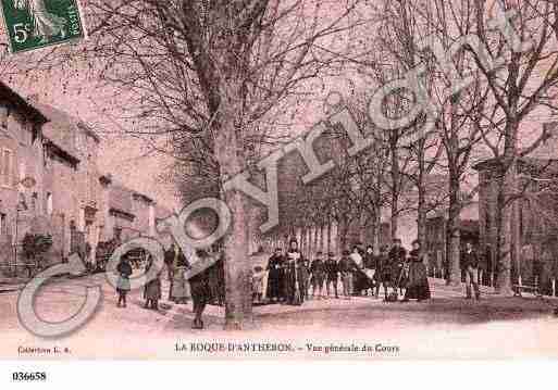 Ville de ROQUED'ANTHERON(LA), carte postale ancienne