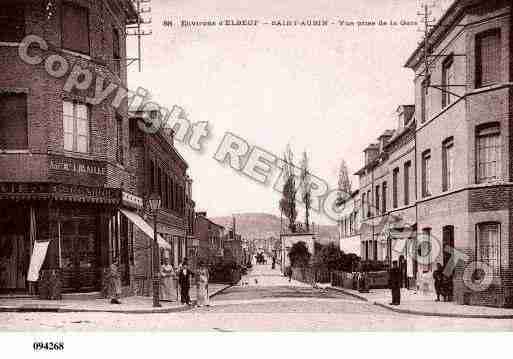 Ville de SAINTAUBINLESELBEUF, carte postale ancienne