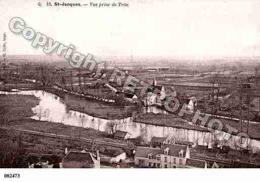 Ville de SAINTJACQUESDESGUERETS, carte postale ancienne