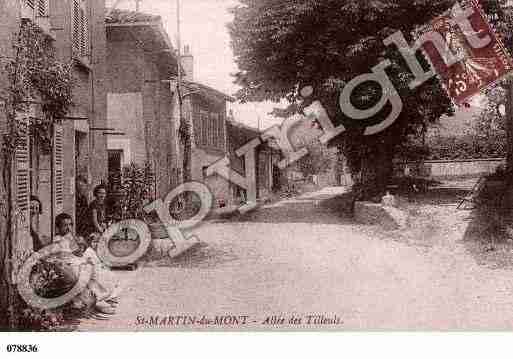 Ville de SAINTMARTINDUMONT, carte postale ancienne