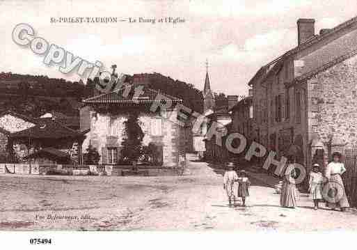 Ville de SAINTPRIESTTAURION, carte postale ancienne