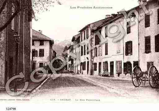 Ville de SAURAT, carte postale ancienne