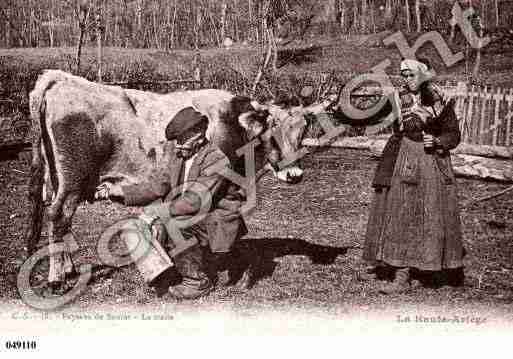 Ville de SAURAT, carte postale ancienne