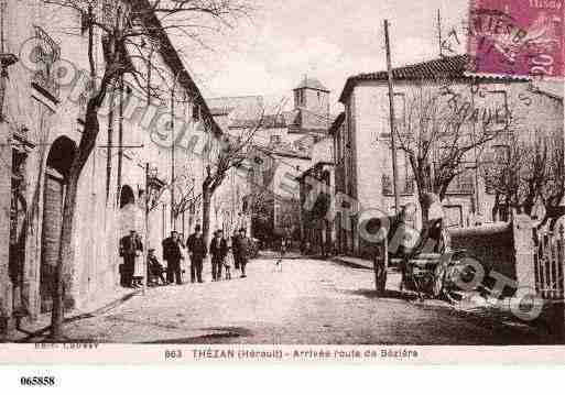 Ville de THEZANLESBEZIERS, carte postale ancienne