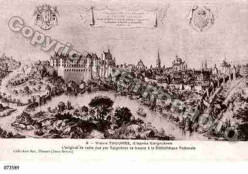 Ville de THOUARS, carte postale ancienne