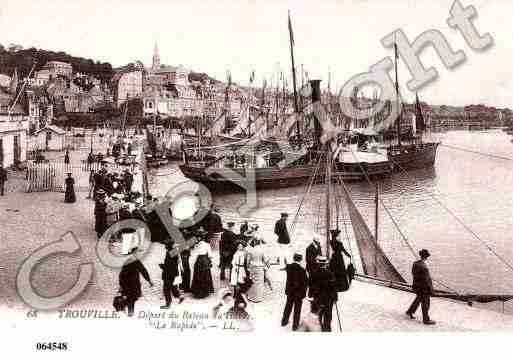 Ville de TROUVILLESURMER, carte postale ancienne