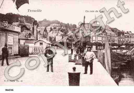 Ville de TROUVILLESURMER, carte postale ancienne