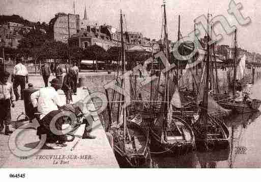 Ville de TROUVILLESURMER, carte postale ancienne