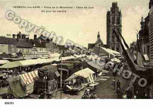 Ville de VERNEUILSURAVRE, carte postale ancienne