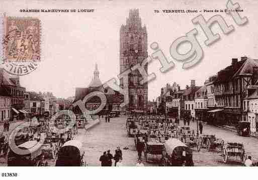 Ville de VERNEUILSURAVRE, carte postale ancienne