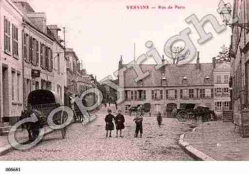 Ville de VERVINS, carte postale ancienne