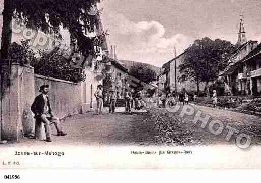 Ville de BONNE, carte postale ancienne