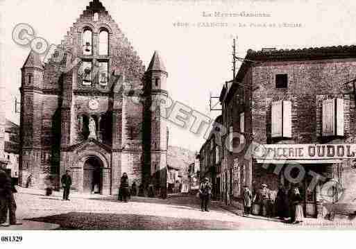 Ville de CALMONT, carte postale ancienne