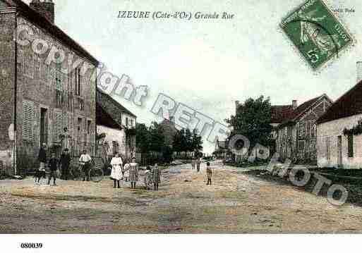 Ville de IZEURE, carte postale ancienne