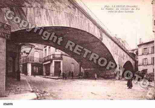 Ville de REOLE(LA), carte postale ancienne