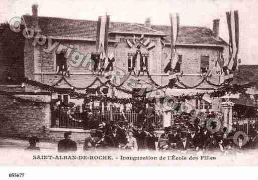 Ville de SAINTALBANDEROCHE, carte postale ancienne