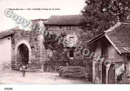 Ville de YVOIRE, carte postale ancienne