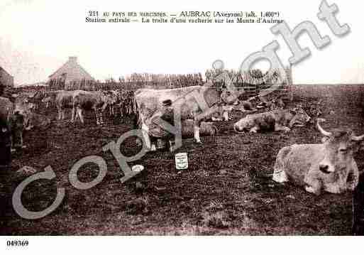 Ville de AUBRAC, carte postale ancienne