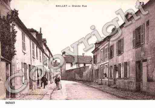 Ville de BAILLETENFRANCE, carte postale ancienne