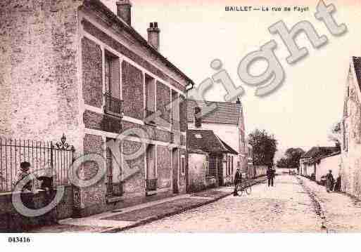 Ville de BAILLETENFRANCE, carte postale ancienne