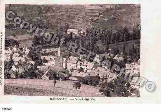 Ville de BANASSAC, carte postale ancienne