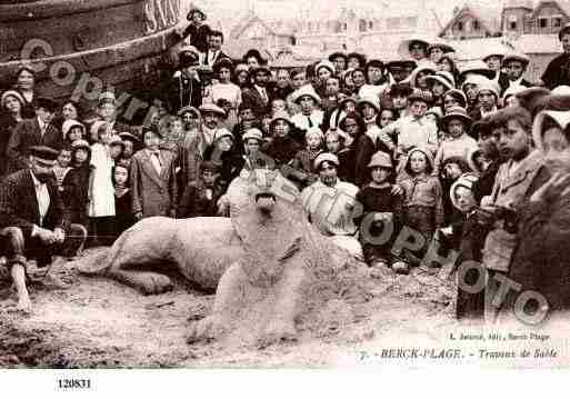 Ville de BERCK, carte postale ancienne