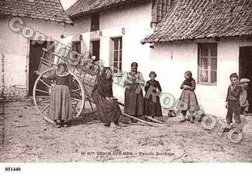 Ville de BERCK, carte postale ancienne