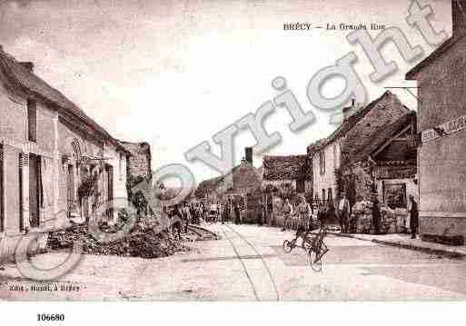 Ville de BRECY, carte postale ancienne